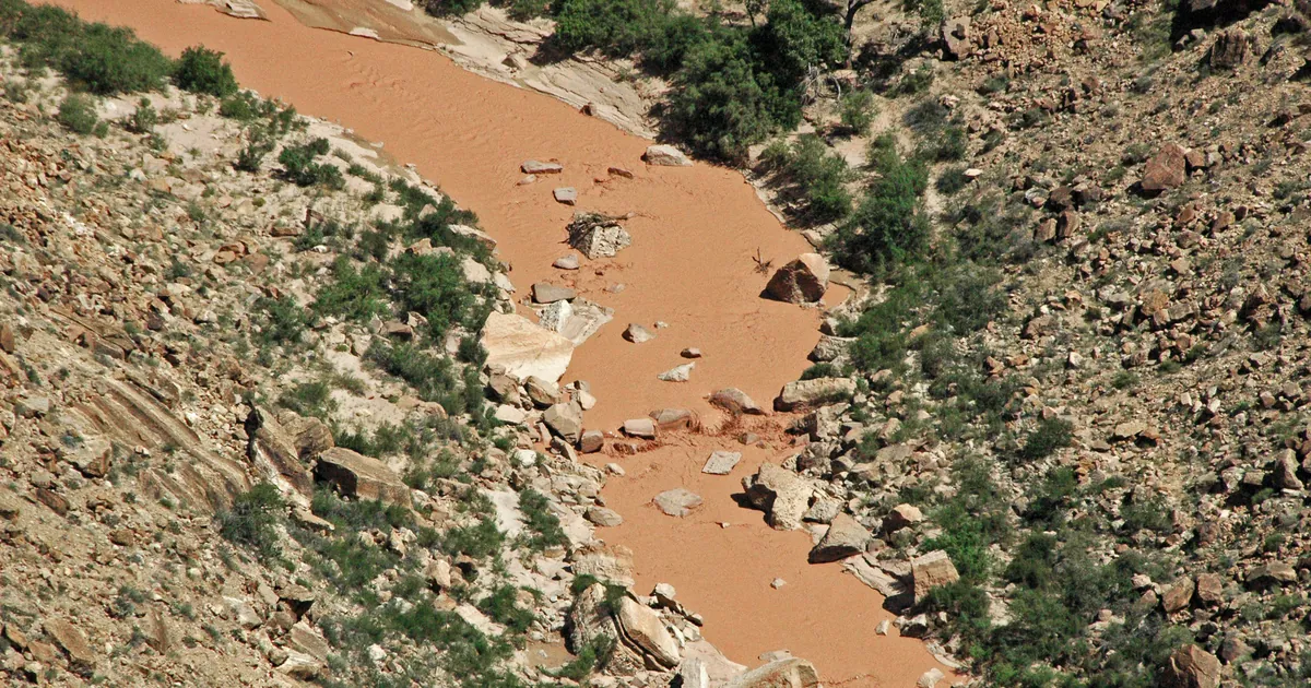 The Little Colorado River west of Cameron in Coconino County, Arizona, photographed on 5 September 2007.