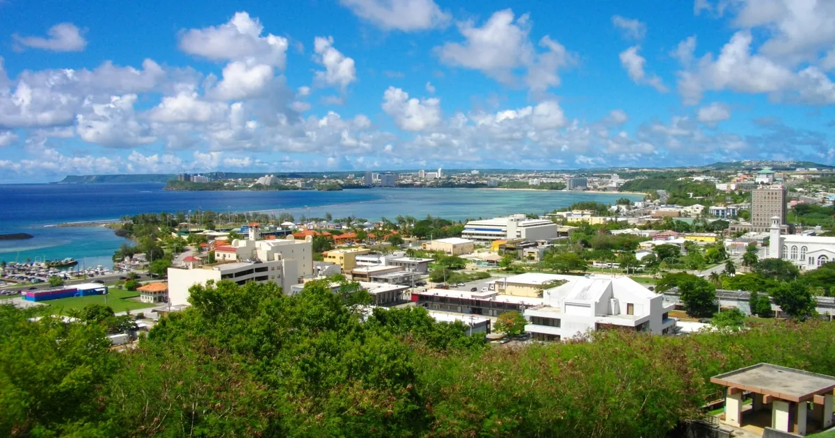 Guam, Hagatna seen from Fort Santa Agueda