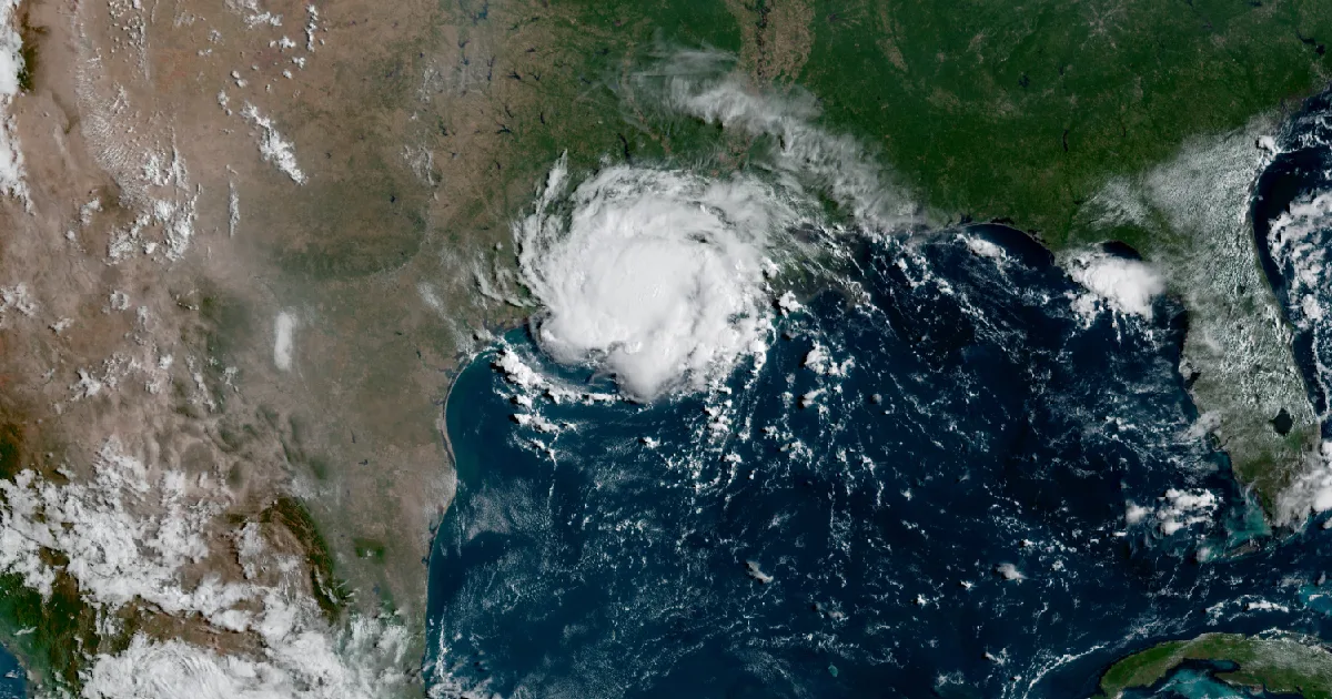 GOES-East satellite view of the event region