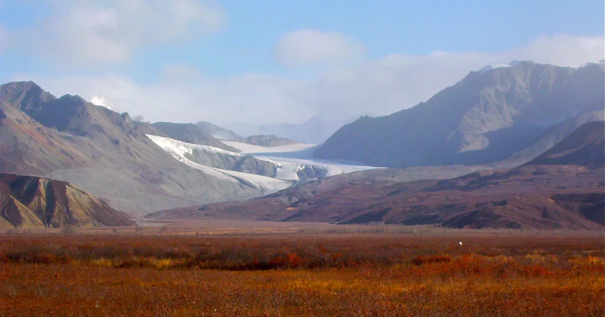 Isabel Pass, Alaska, looking toward the Gulkana Glacier