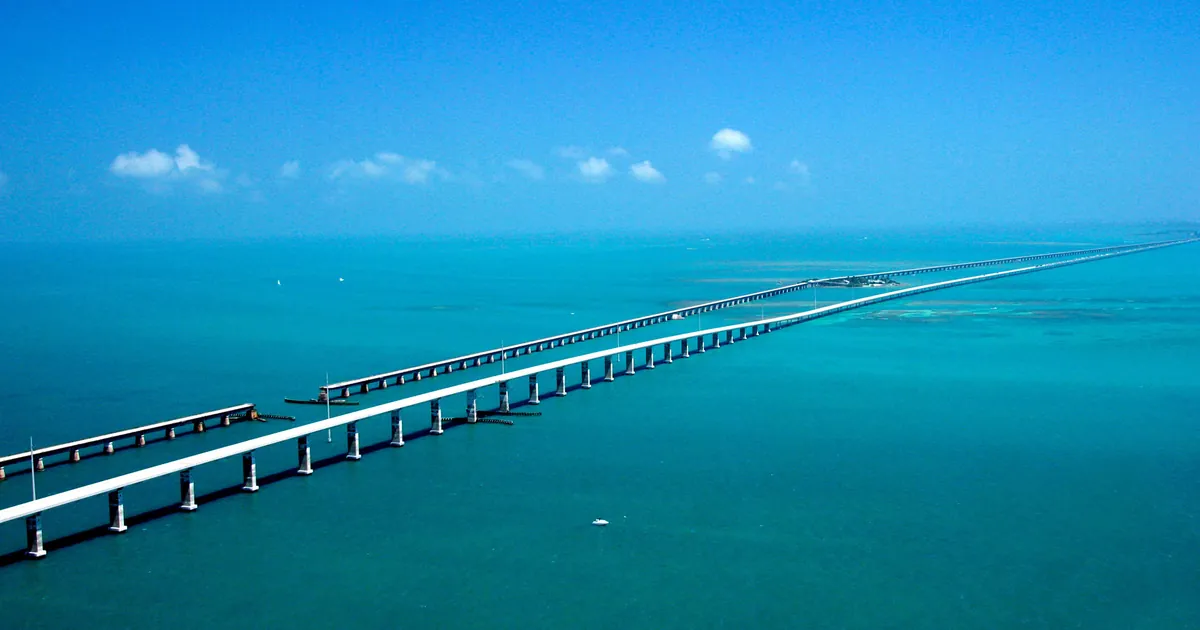 Seven Mile Bridge west of Marathon, Florida Keys
