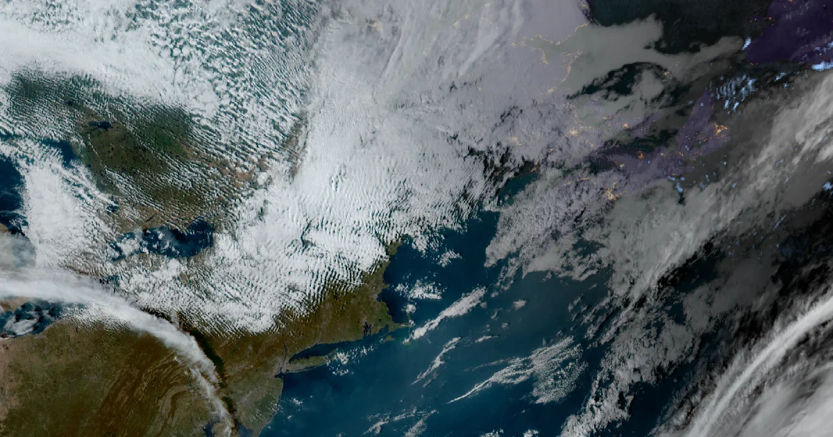 GOES satellite view of the event region