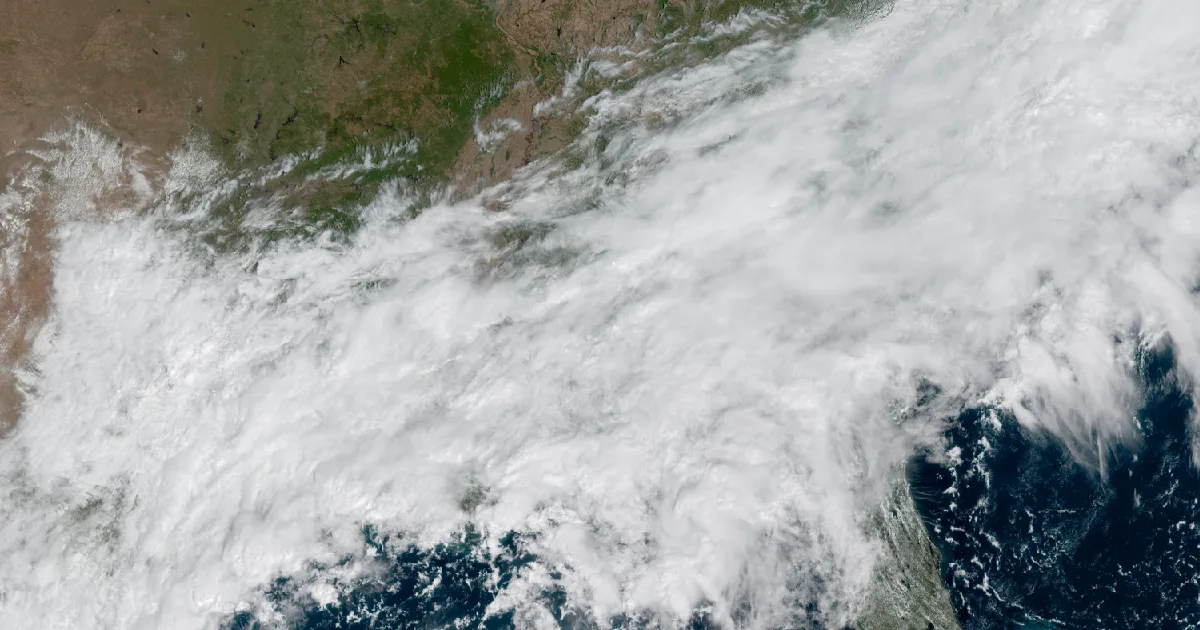 GOES satellite view of the event region