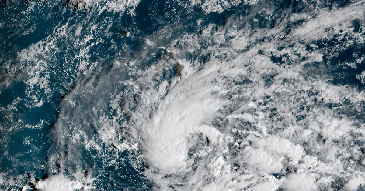GOES satellite view of the event region