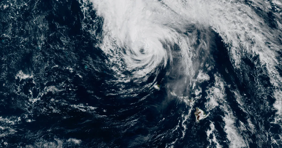GOES satellite view of the event region