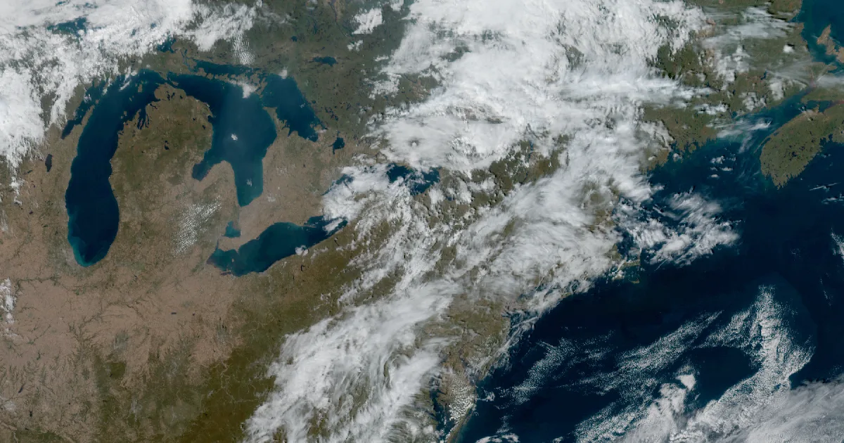 GOES satellite view of the event region