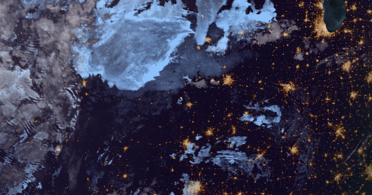 GOES satellite view of the event region