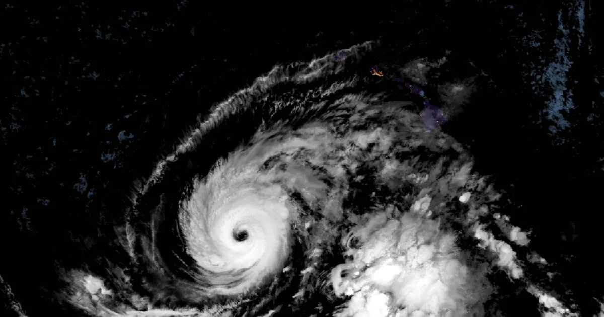 GOES satellite view of the event region