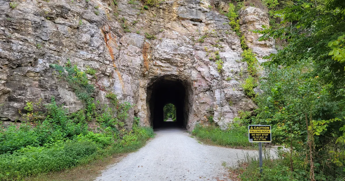 Katy Trail tunnel at Rocheport, Missouri