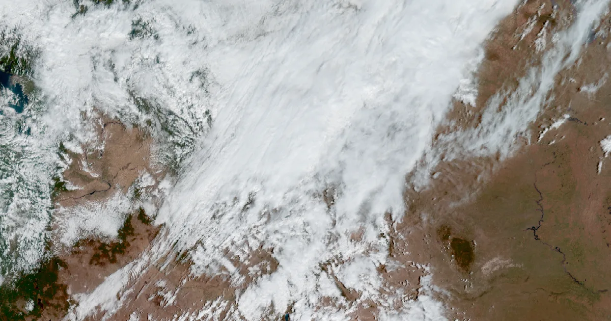 GOES satellite view of the event region