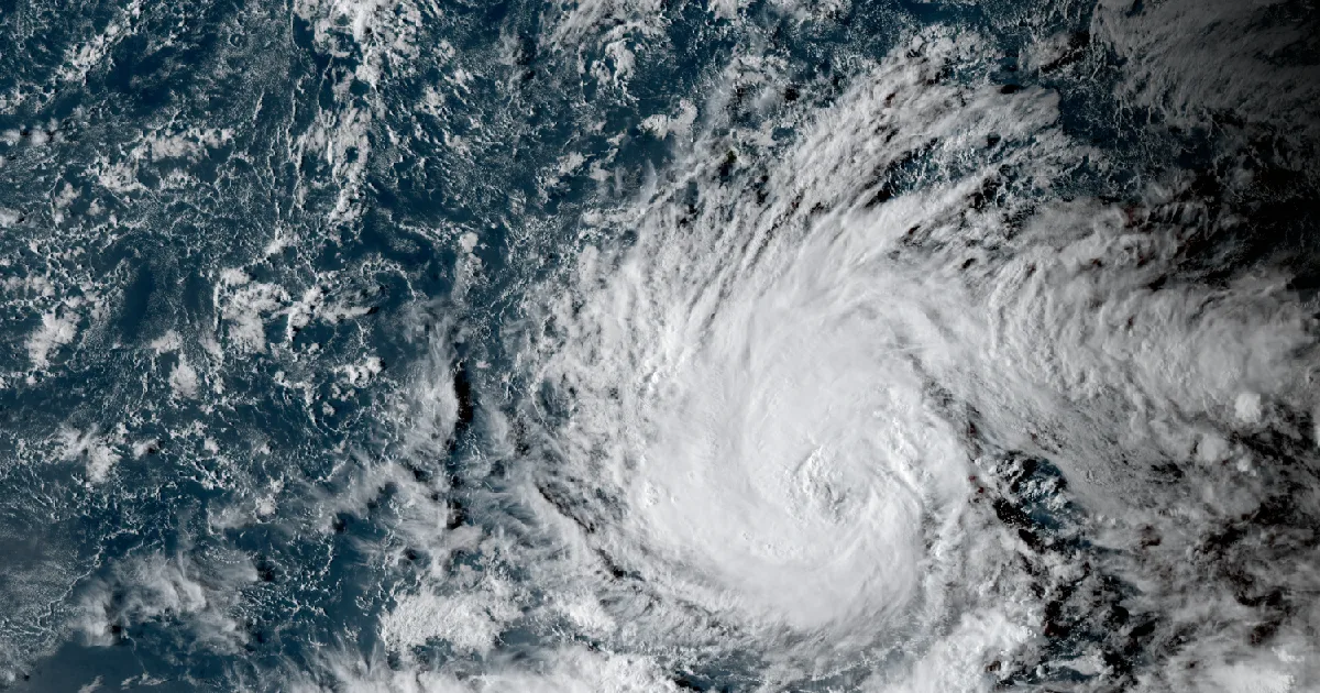 GOES satellite view of the event region
