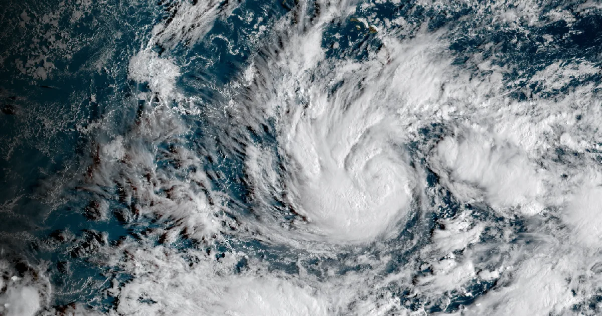 GOES satellite view of the event region
