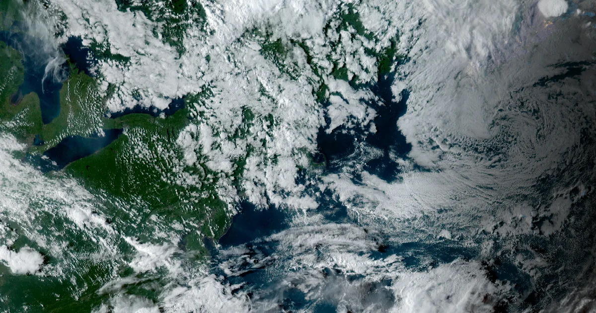 GOES-East satellite view of the event region