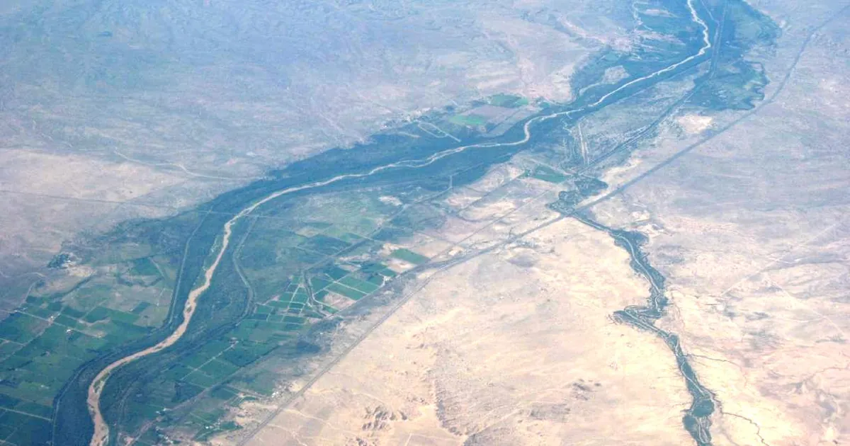 Rio Puerco and the Rio Grande at Bernardo, New Mexico
