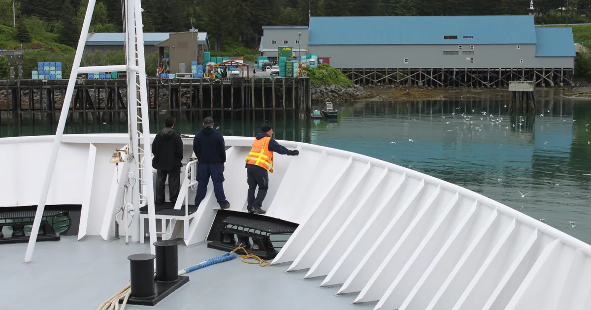 Alaska Marine Highway: Approaching Yakutat, Alaska