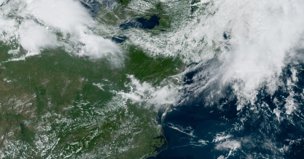 GOES-East satellite view of the event region