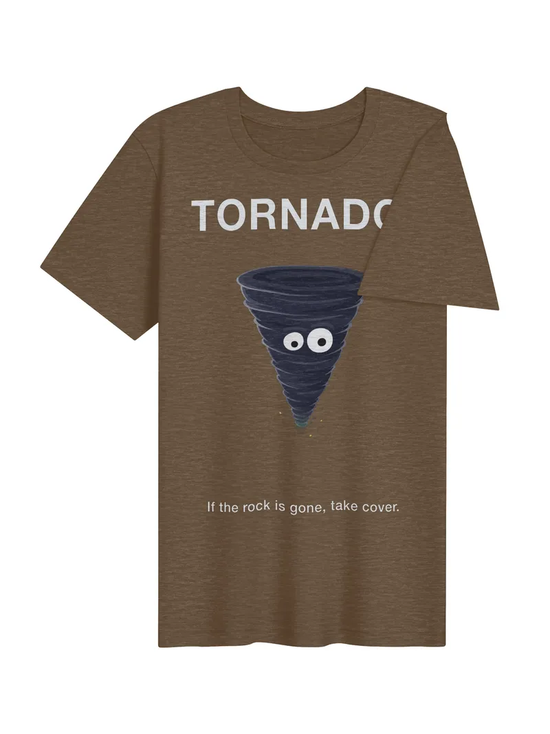TORNADO. If the Rock Is Gone, Take Cover. T-Shirt